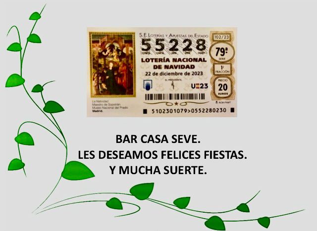 Decimo compartido del bar